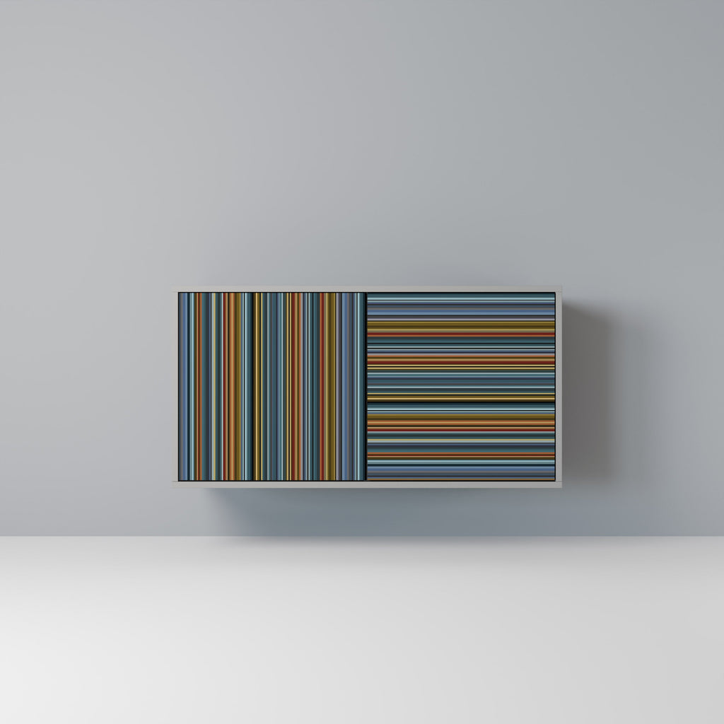 Buffet 2 portes LINEOUT SPECTRUM finition grise