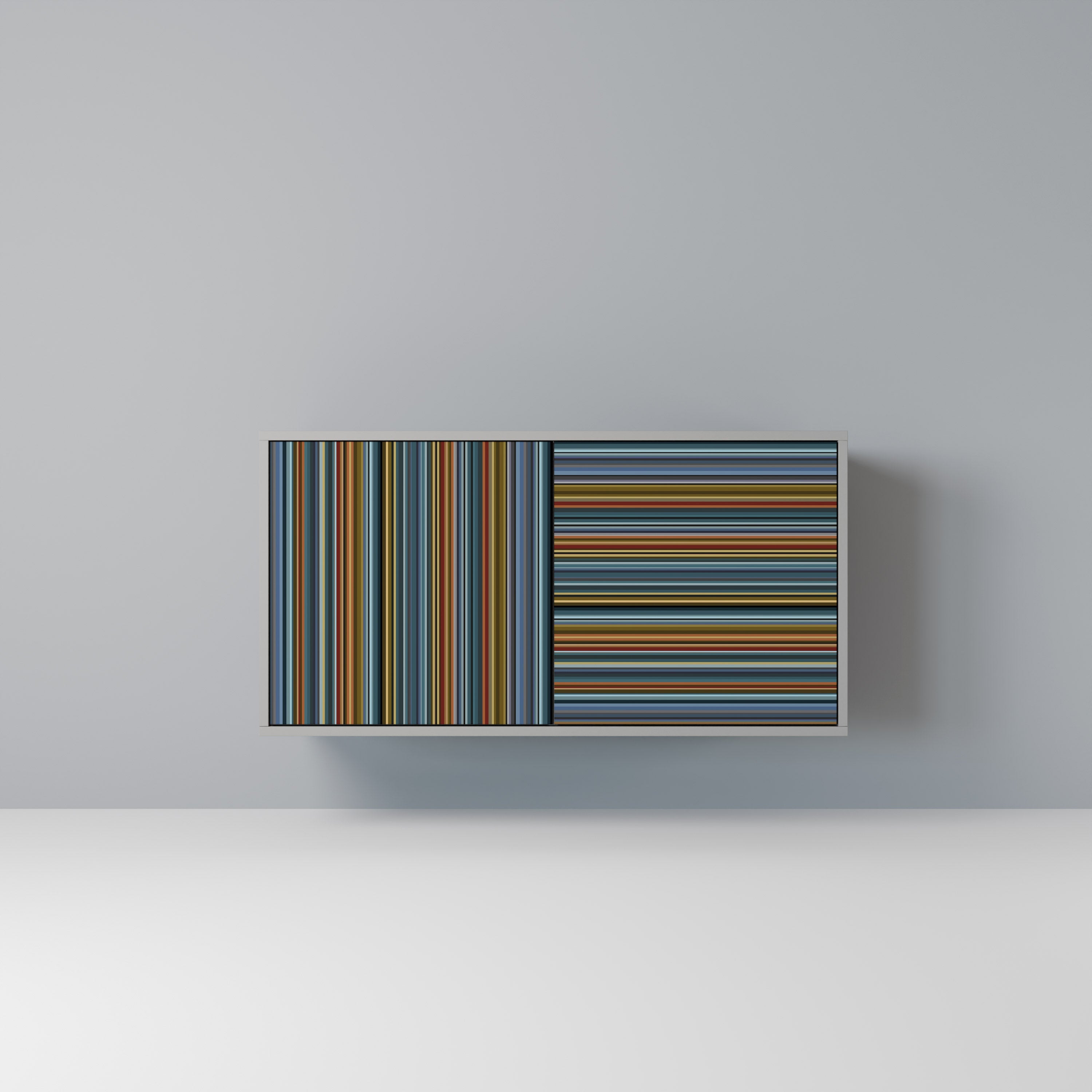 Buffet 2 portes LINEOUT SPECTRUM finition grise