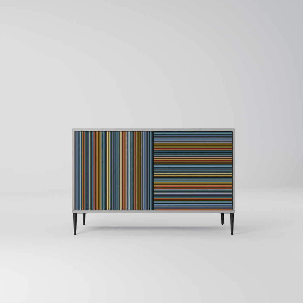 Buffet 2 portes LINEOUT SPECTRUM finition grise