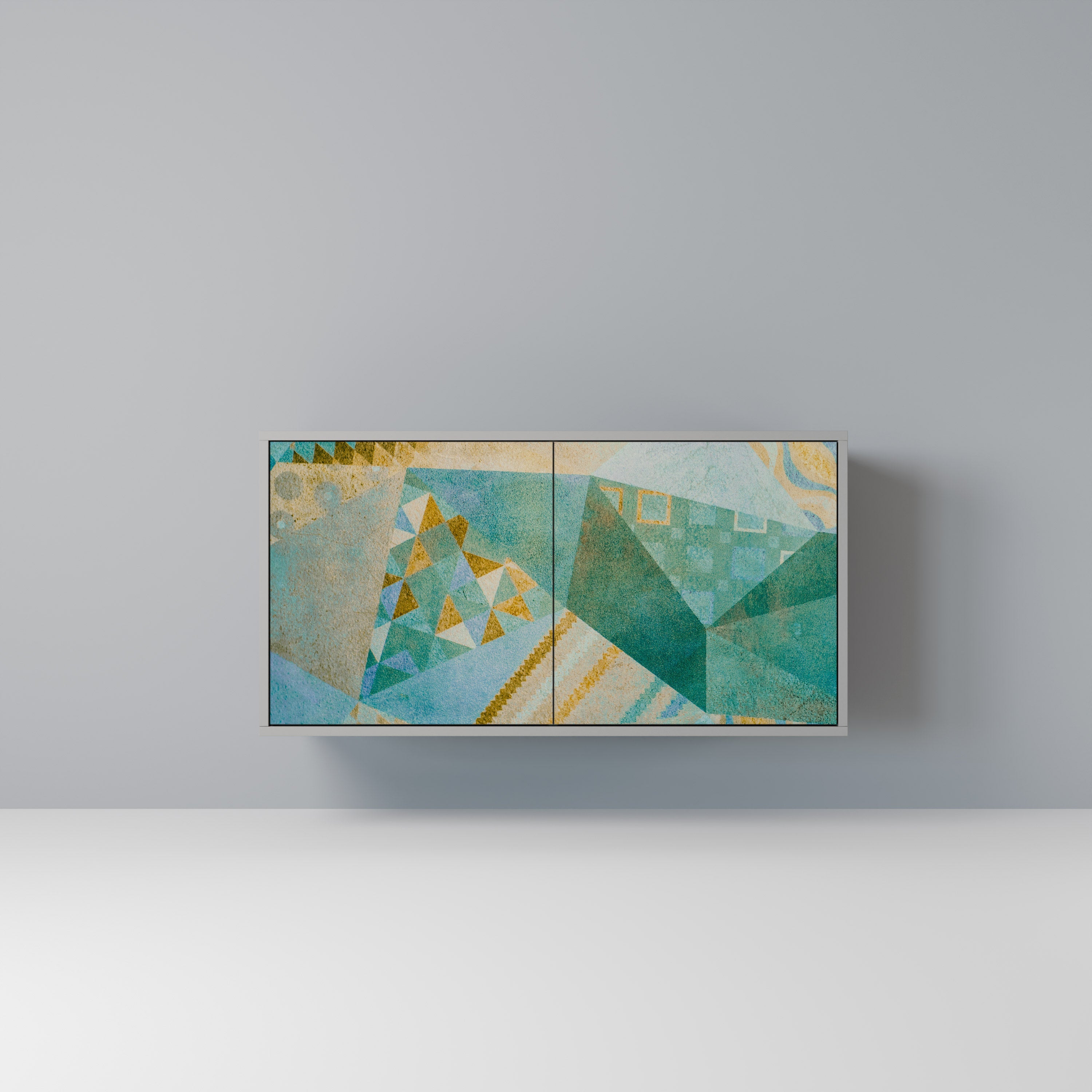 Buffet 2 portes SPECTRUM SPLENDOR finition grise