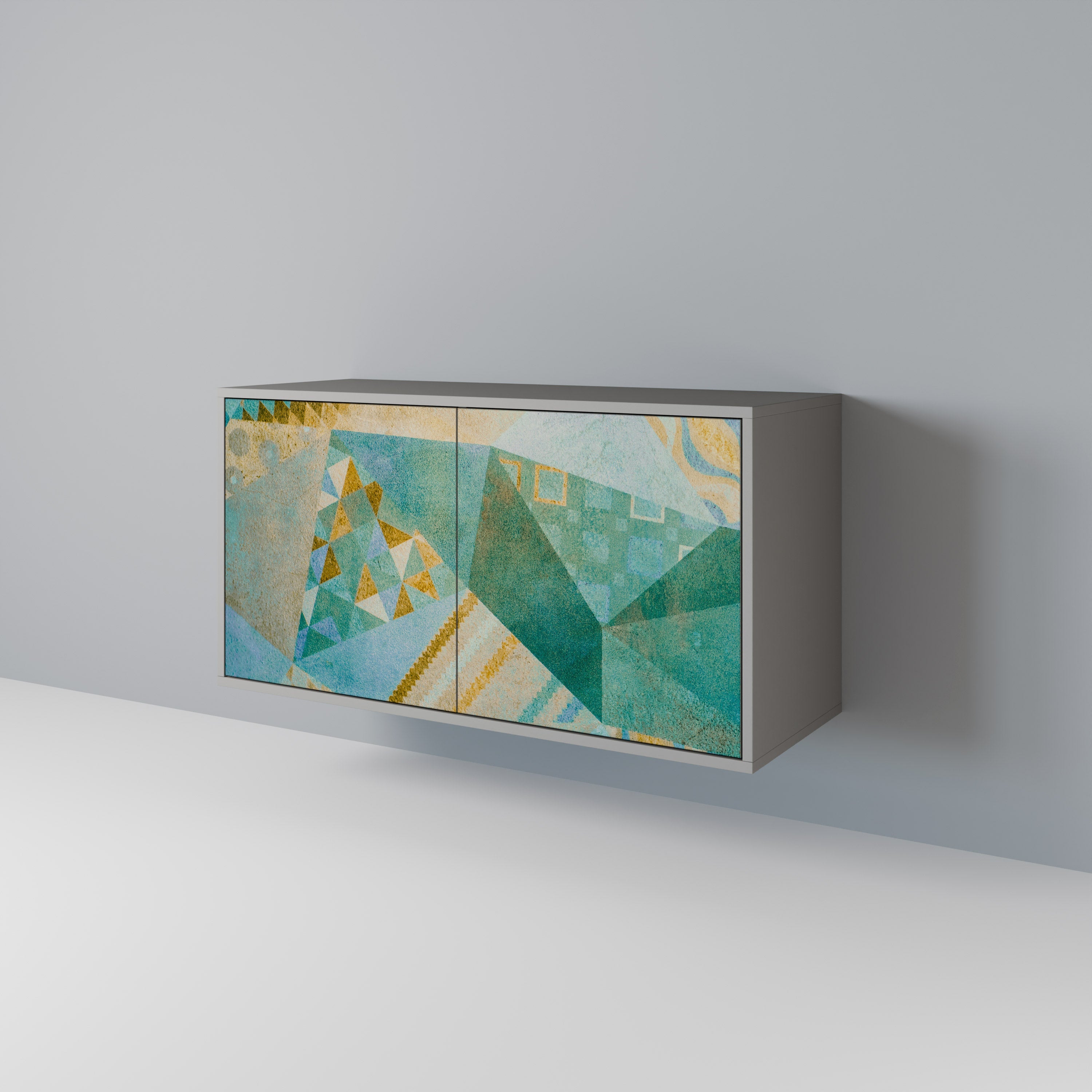 Buffet 2 portes SPECTRUM SPLENDOR finition grise