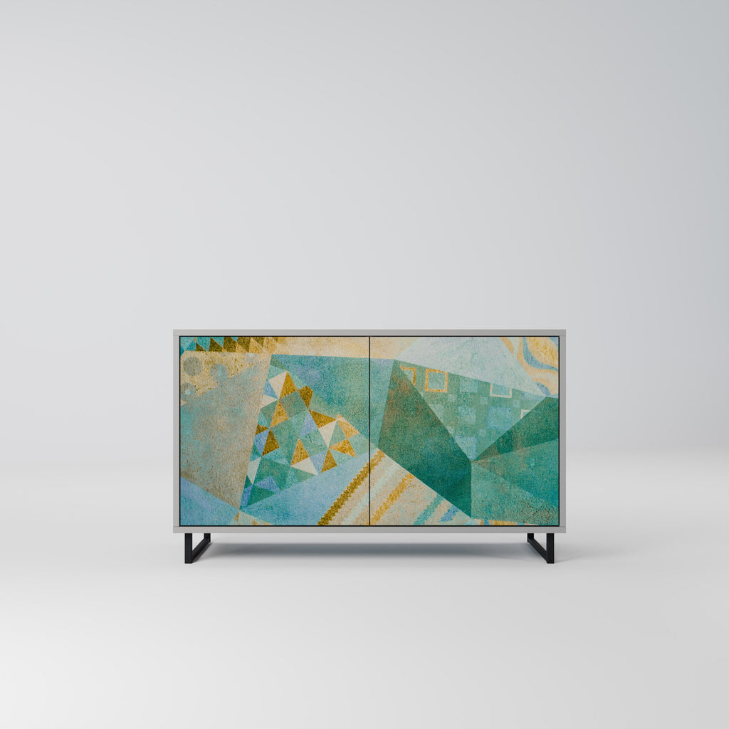 Buffet 2 portes SPECTRUM SPLENDOR finition grise