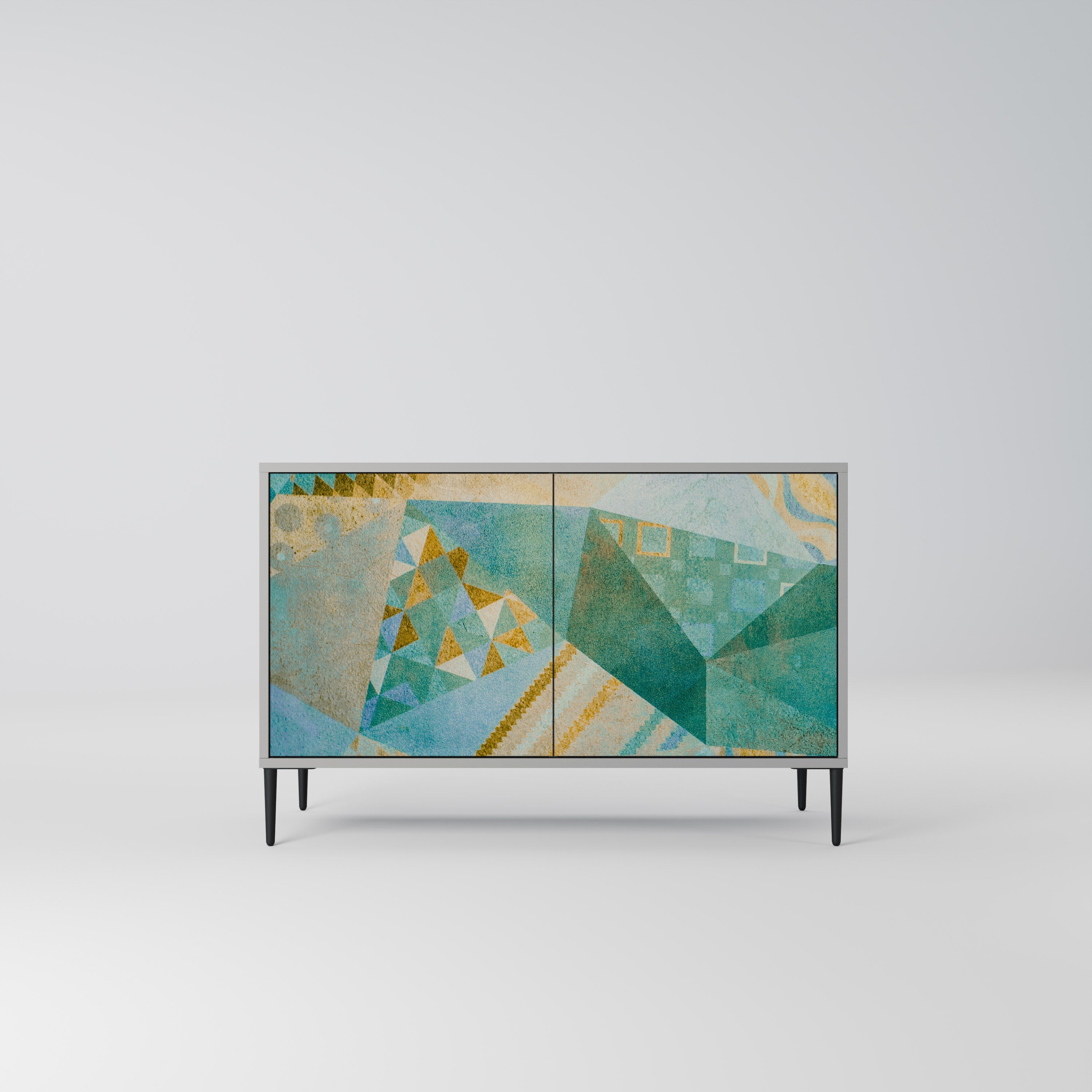 Buffet 2 portes SPECTRUM SPLENDOR finition grise