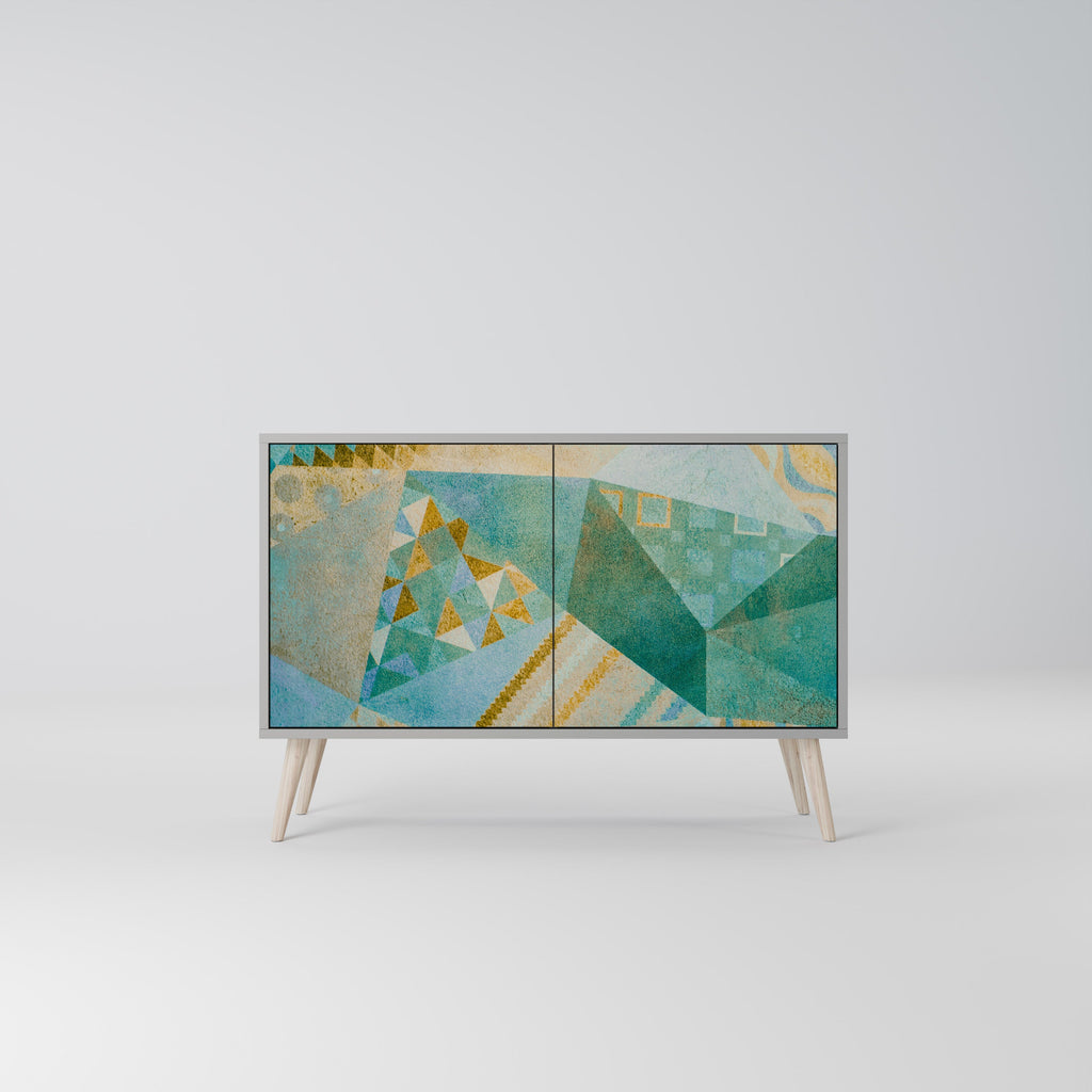 Buffet 2 portes SPECTRUM SPLENDOR finition grise