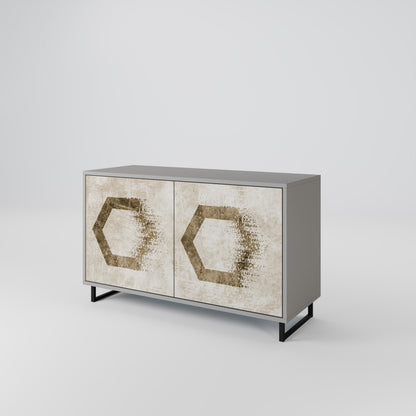 HEXAGONAL SHAPES 2-Door Sideboard
