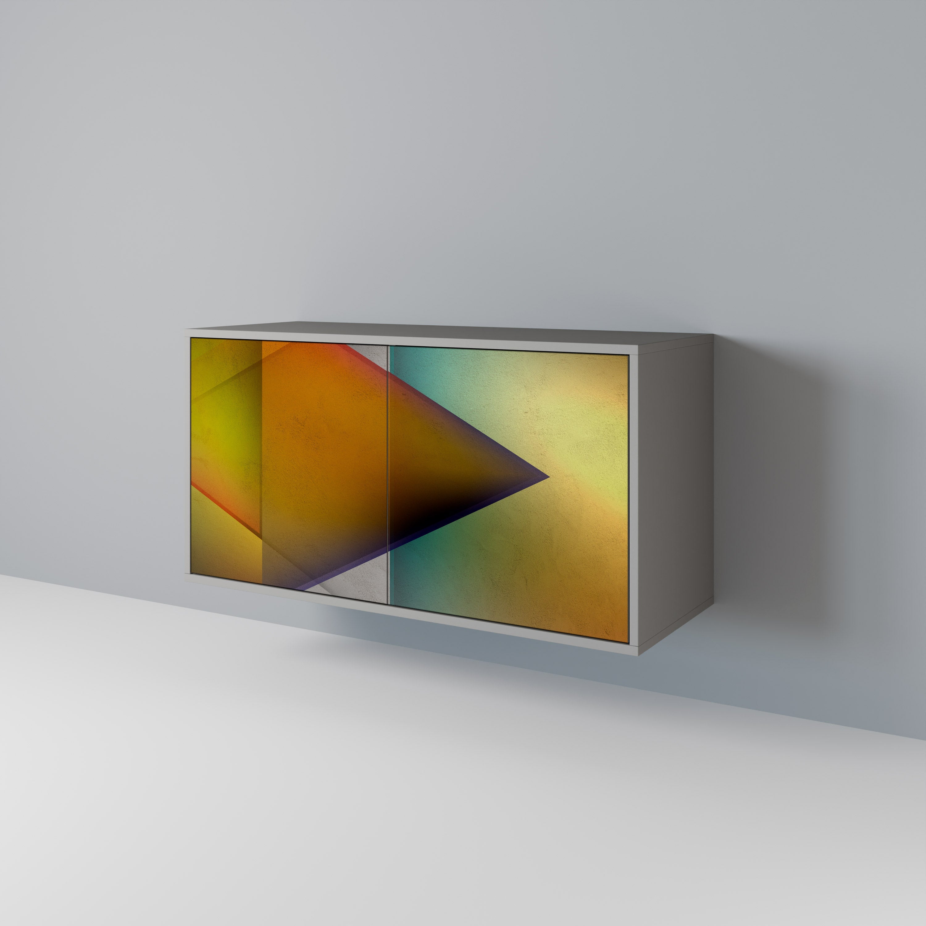 Buffet 2 portes PIERCING SHARPNESS finition grise