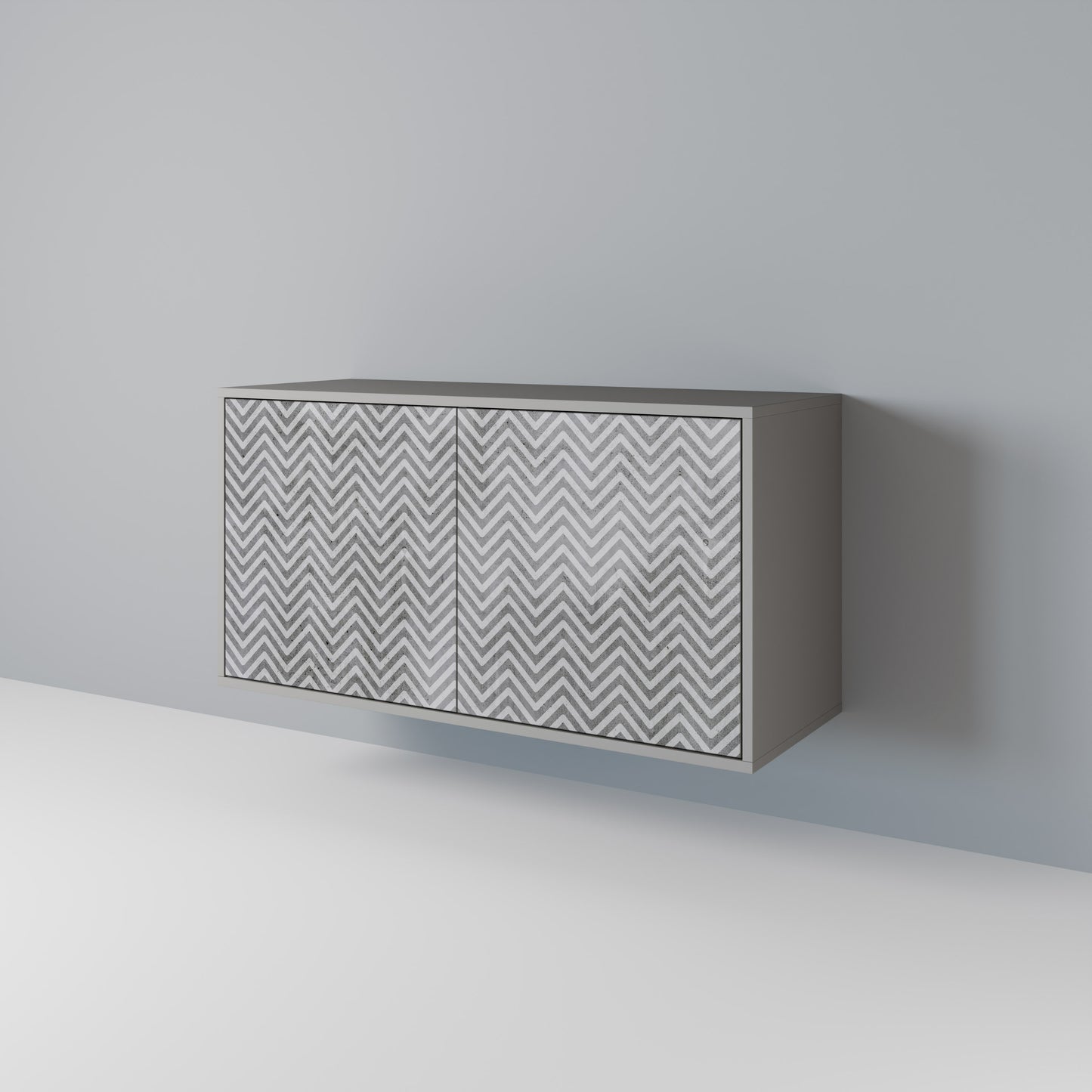 CONCRETE ZIG ZAG 2-Door Sideboard