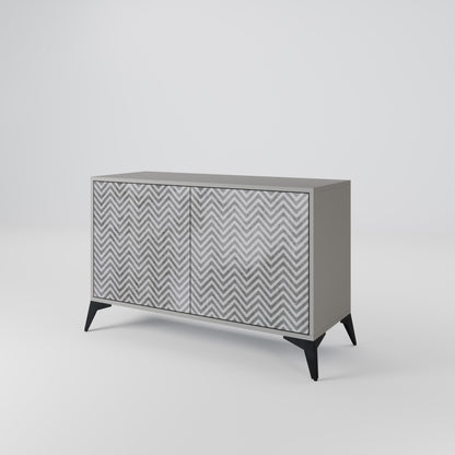 CONCRETE ZIG ZAG 2-Door Sideboard