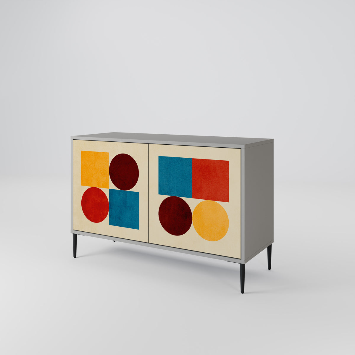 GEOMETRIC PUZZLE 2-Door Sideboard