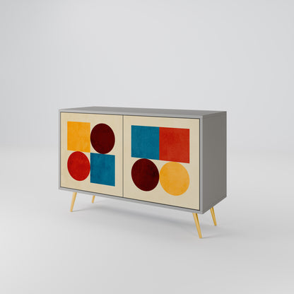 GEOMETRIC PUZZLE 2-Door Sideboard