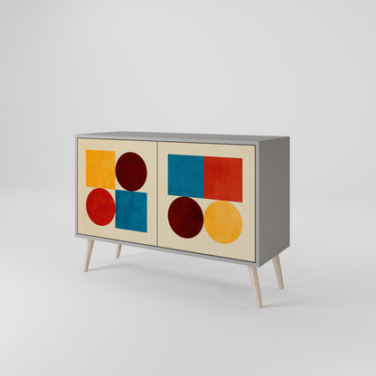 GEOMETRIC PUZZLE 2-Door Sideboard