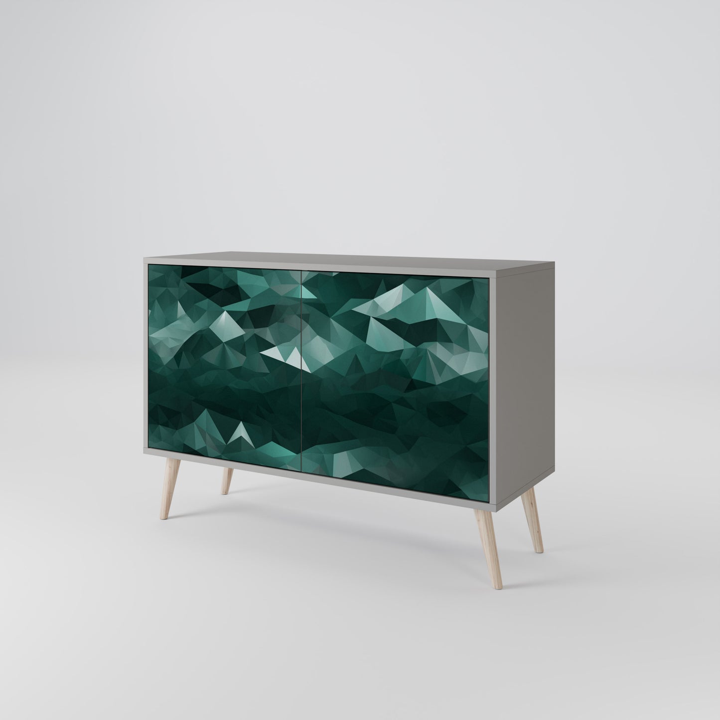 POLYGONAL FLOATING 2-Door Sideboard