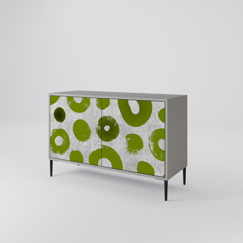 Buffet 2 portes GREEN RHAPSODY finition grise