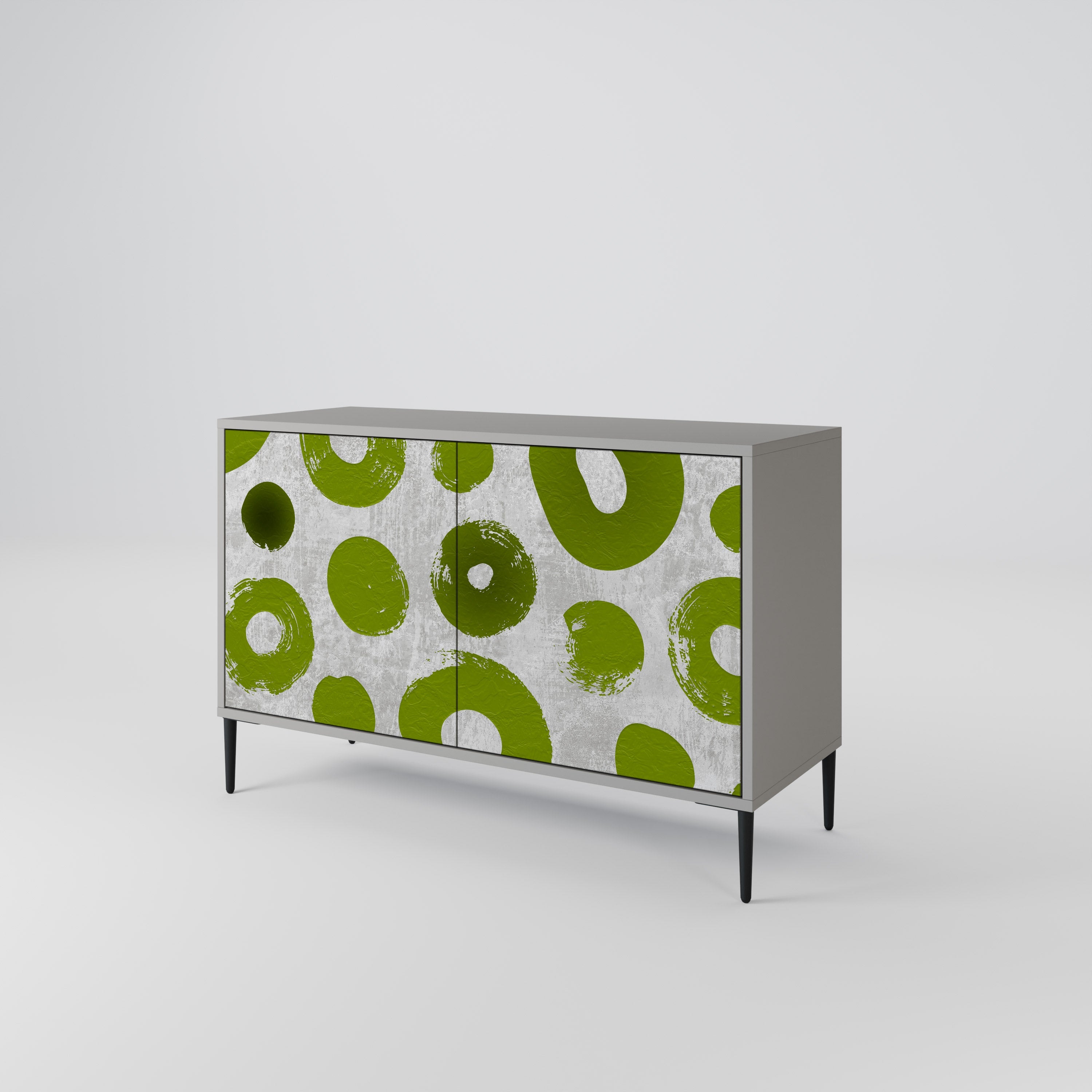 Buffet 2 portes GREEN RHAPSODY finition grise