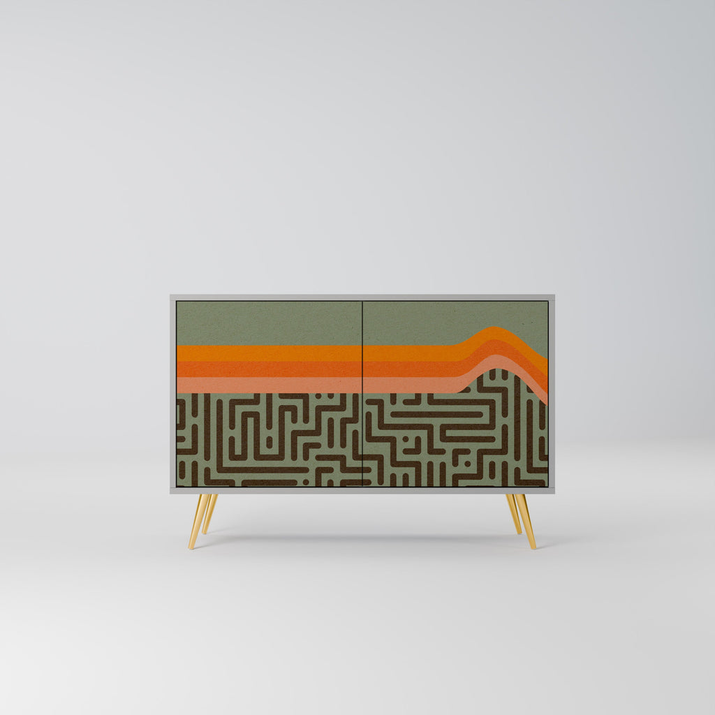 Buffet 2 portes SIMPLE SOLUTIONS en finition grise