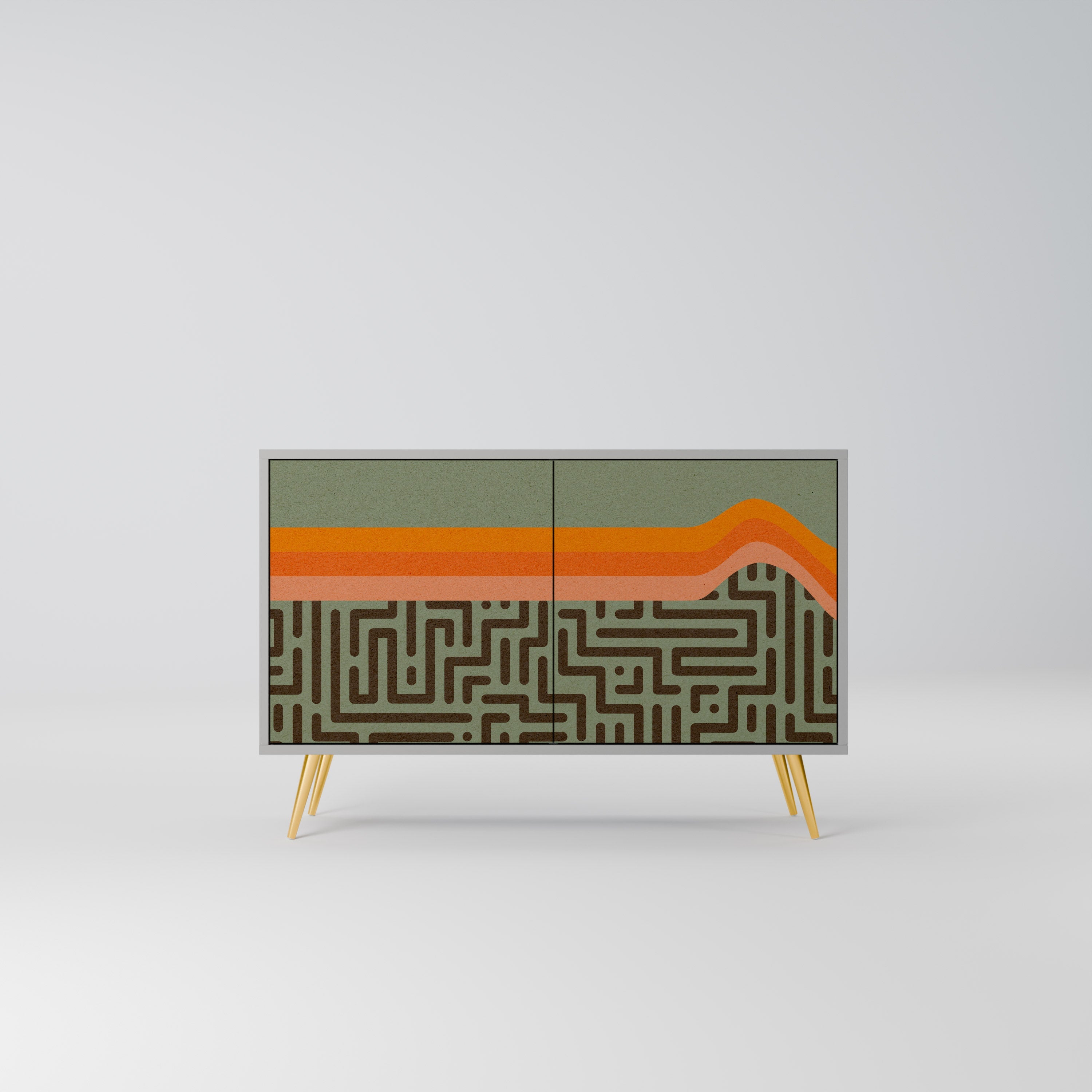 Buffet 2 portes SIMPLE SOLUTIONS en finition grise