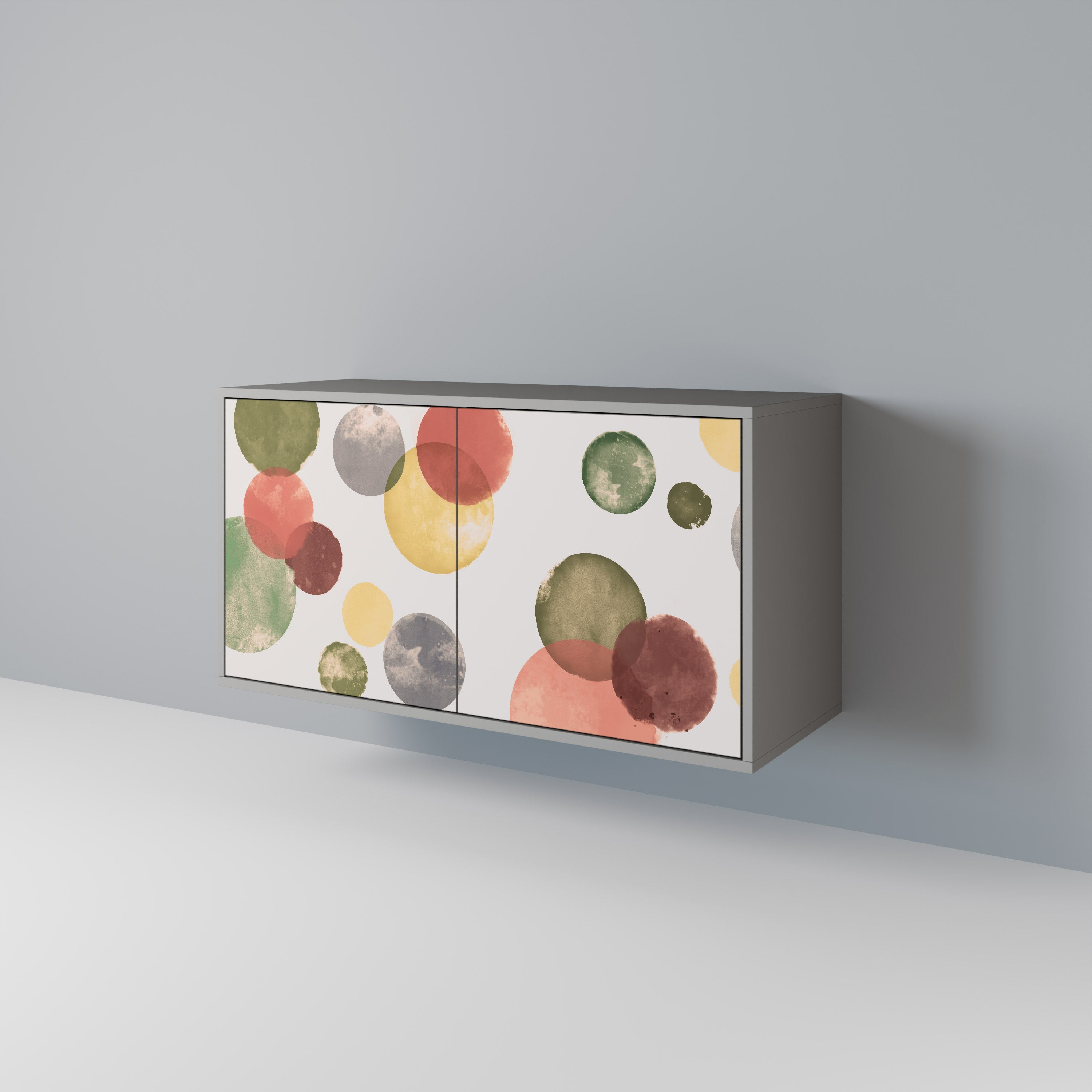 Buffet 2 portes FLEETING HAPPINESS en finition grise