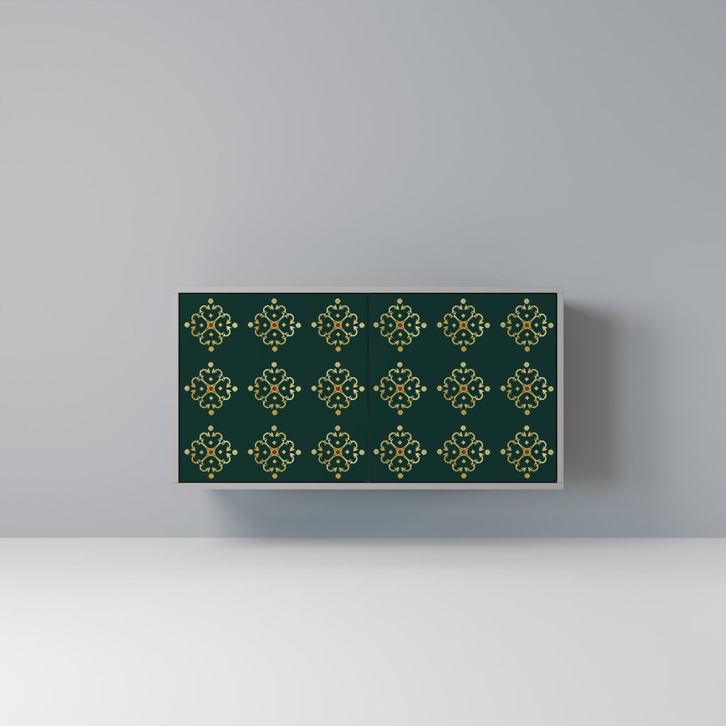 Buffet 2 portes ROYAL MEDALLION finition grise