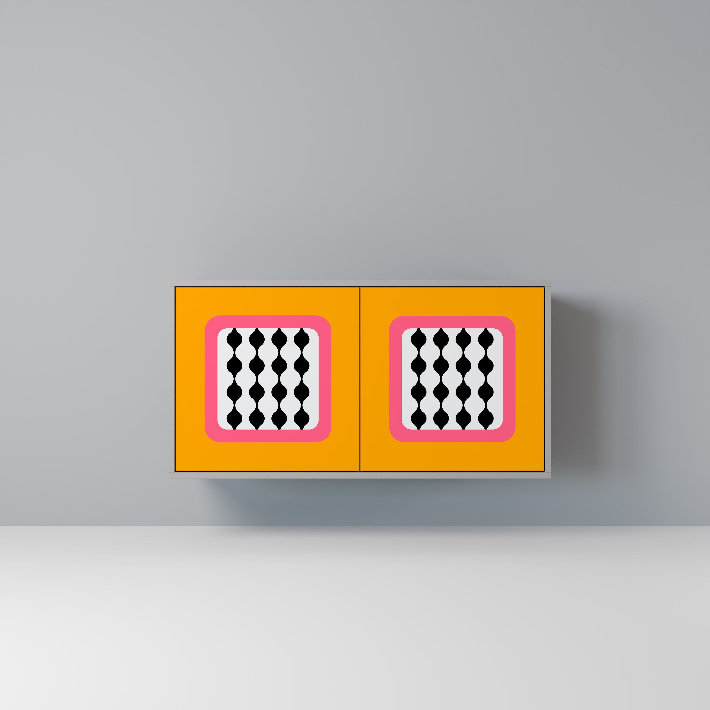 Buffet 2 portes TEARS IN HEAVEN en finition grise