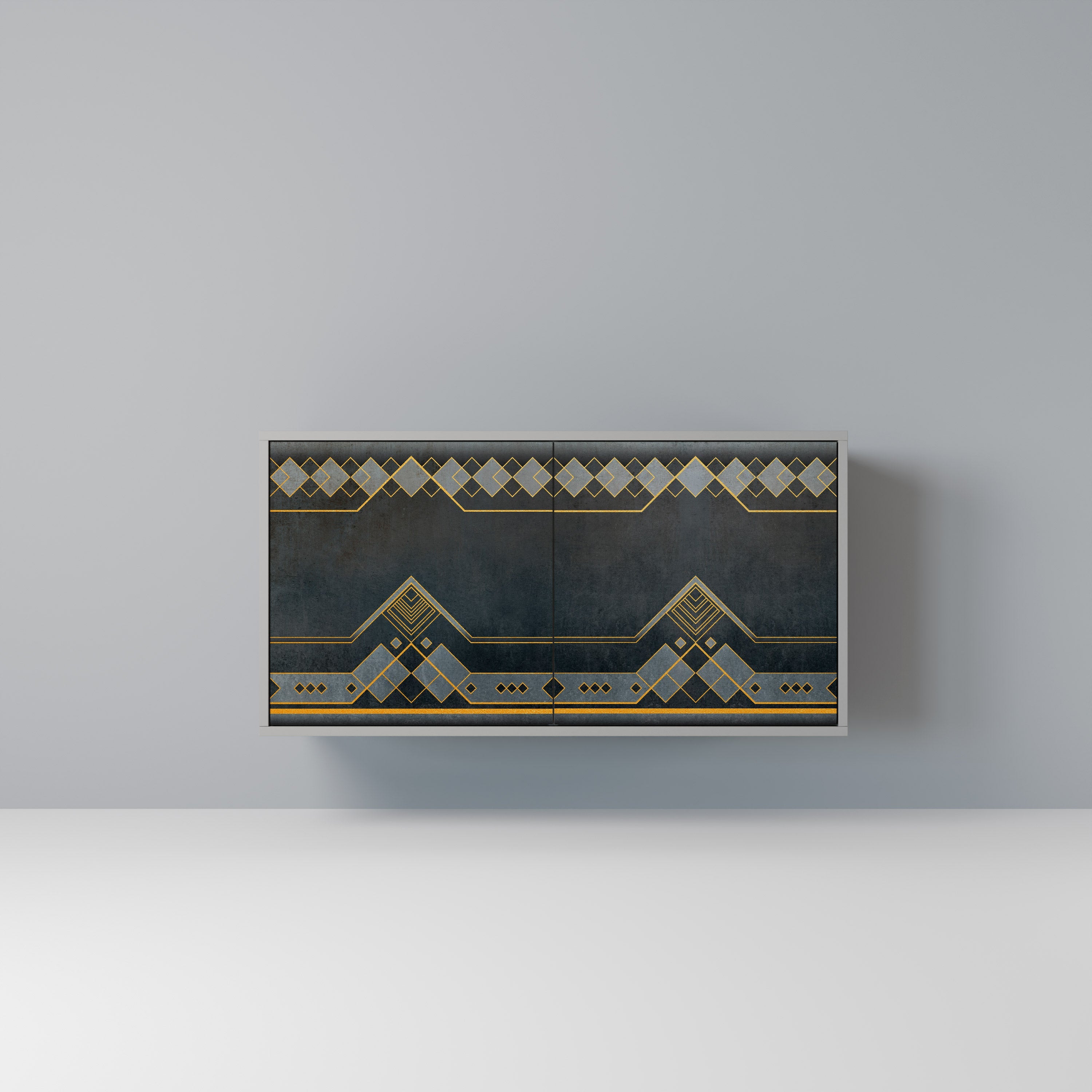 Buffet 2 portes ROYAL ORDINARINESS en finition grise