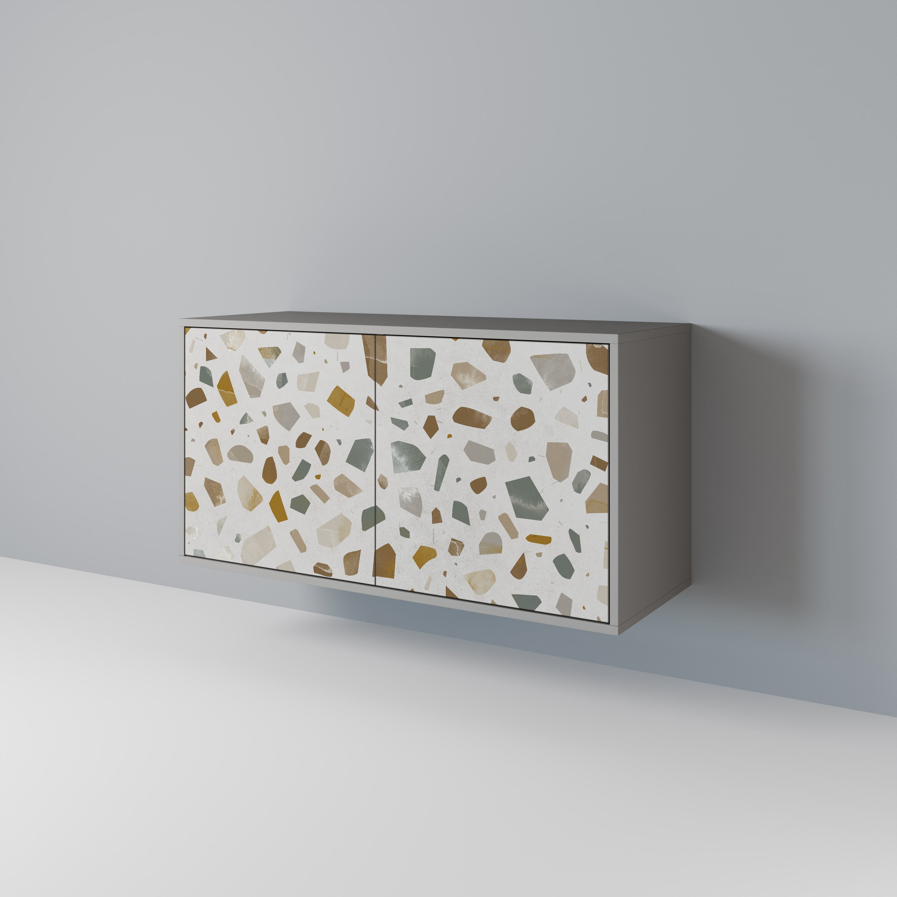 Buffet 2 portes PIECES OF TOMORROW finition grise