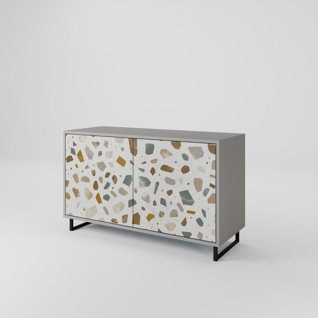 Buffet 2 portes PIECES OF TOMORROW finition grise