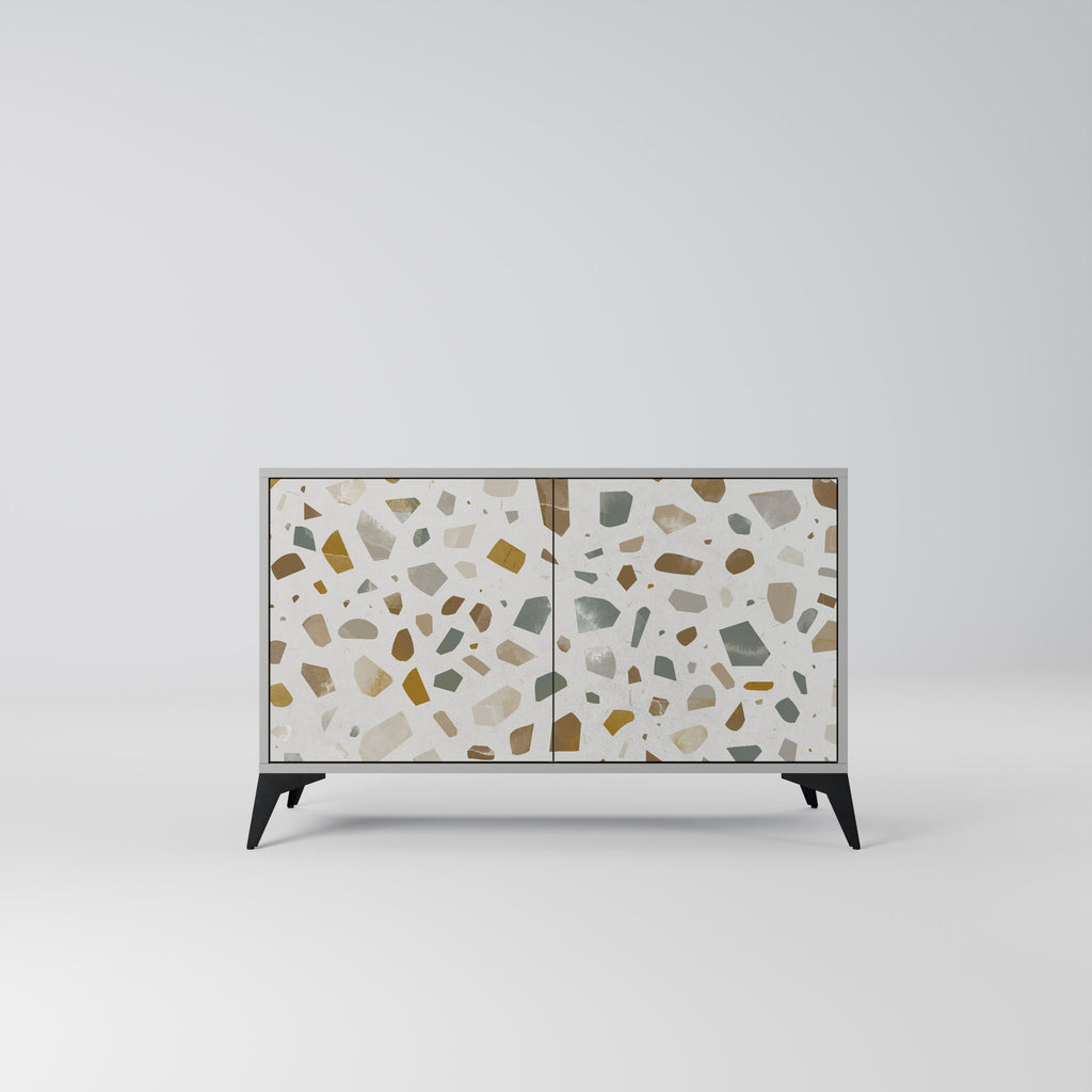 Buffet 2 portes PIECES OF TOMORROW finition grise