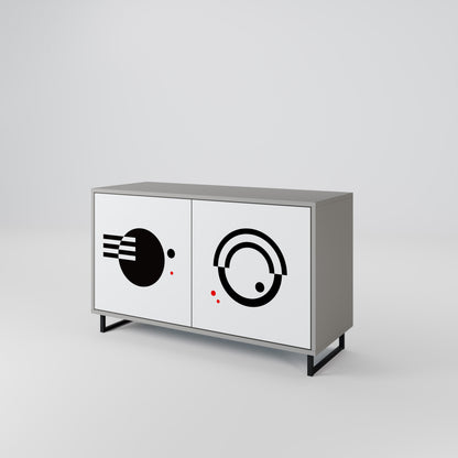 BLACK AND WHITE COMBINATION 2-Door Sideboard