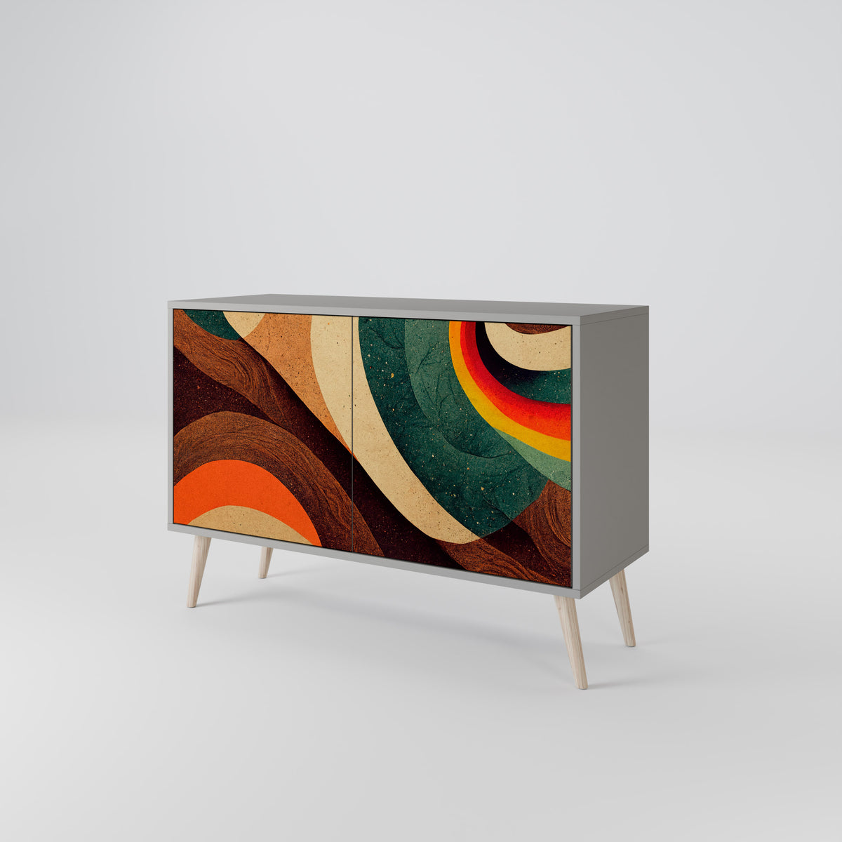 COLORFUL STRANDS 2-Door Sideboard