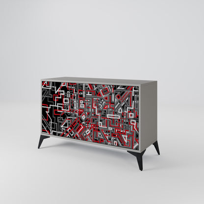 BROKEN LINES 2-Door Sideboard