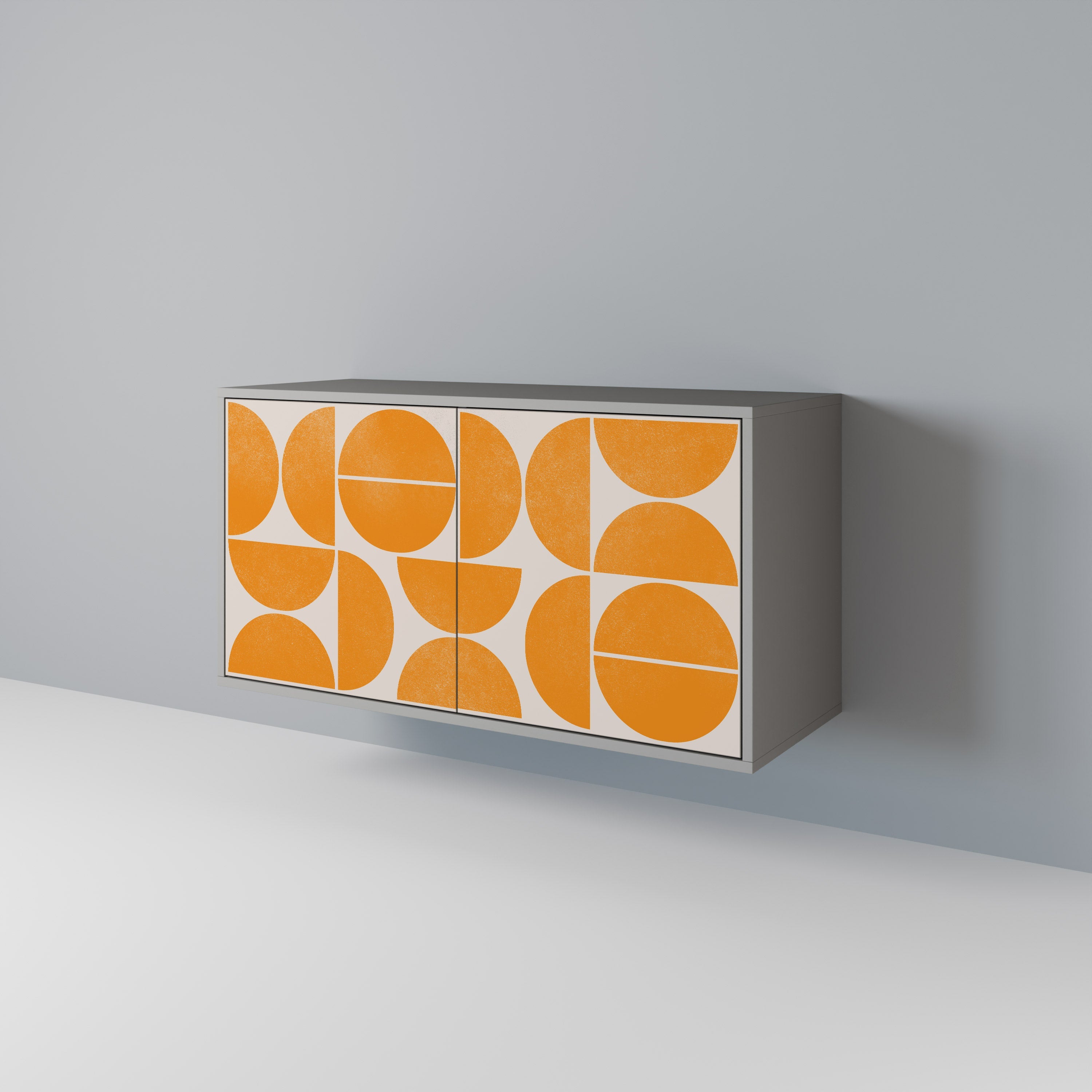 Buffet 2 portes RECURRING DREAMS en finition grise