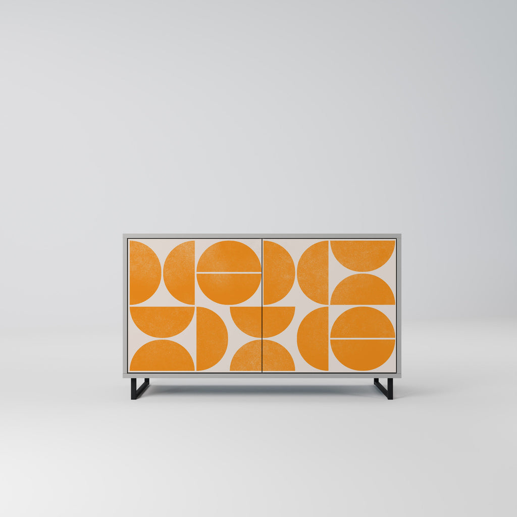 Buffet 2 portes RECURRING DREAMS en finition grise