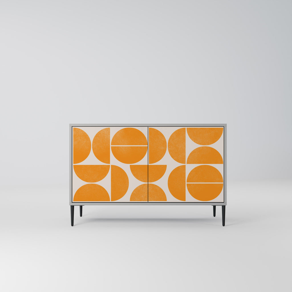 Buffet 2 portes RECURRING DREAMS en finition grise