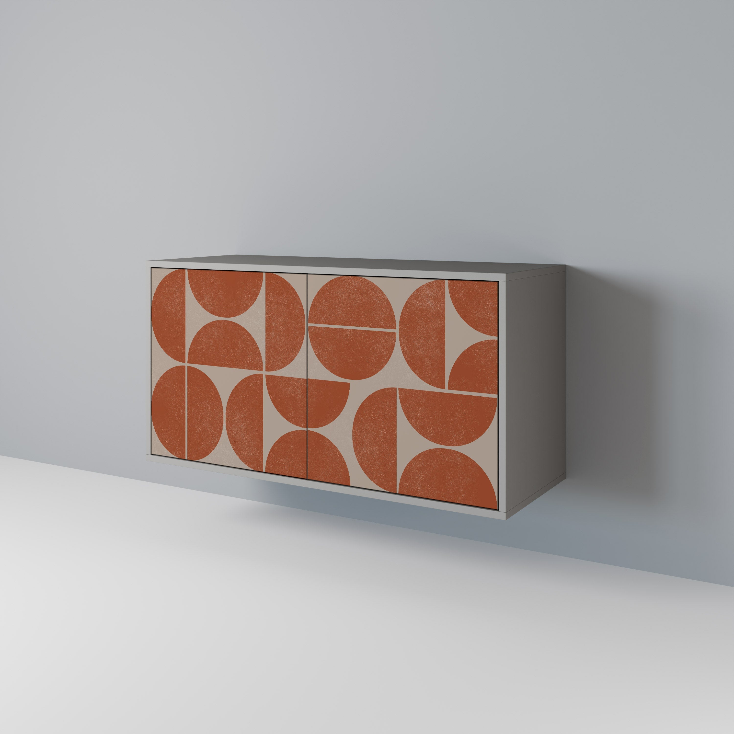 Buffet 2 portes REPETITION COMPULSION en finition grise