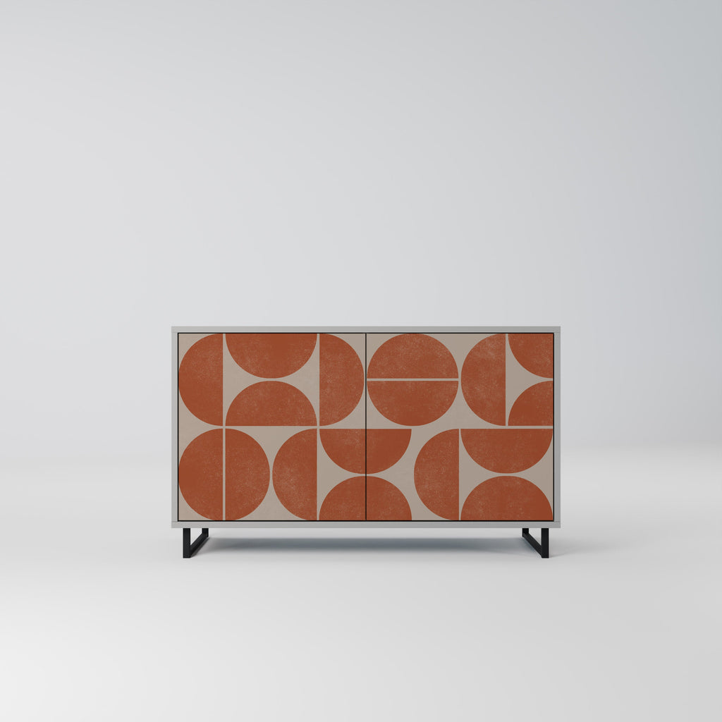 Buffet 2 portes REPETITION COMPULSION en finition grise