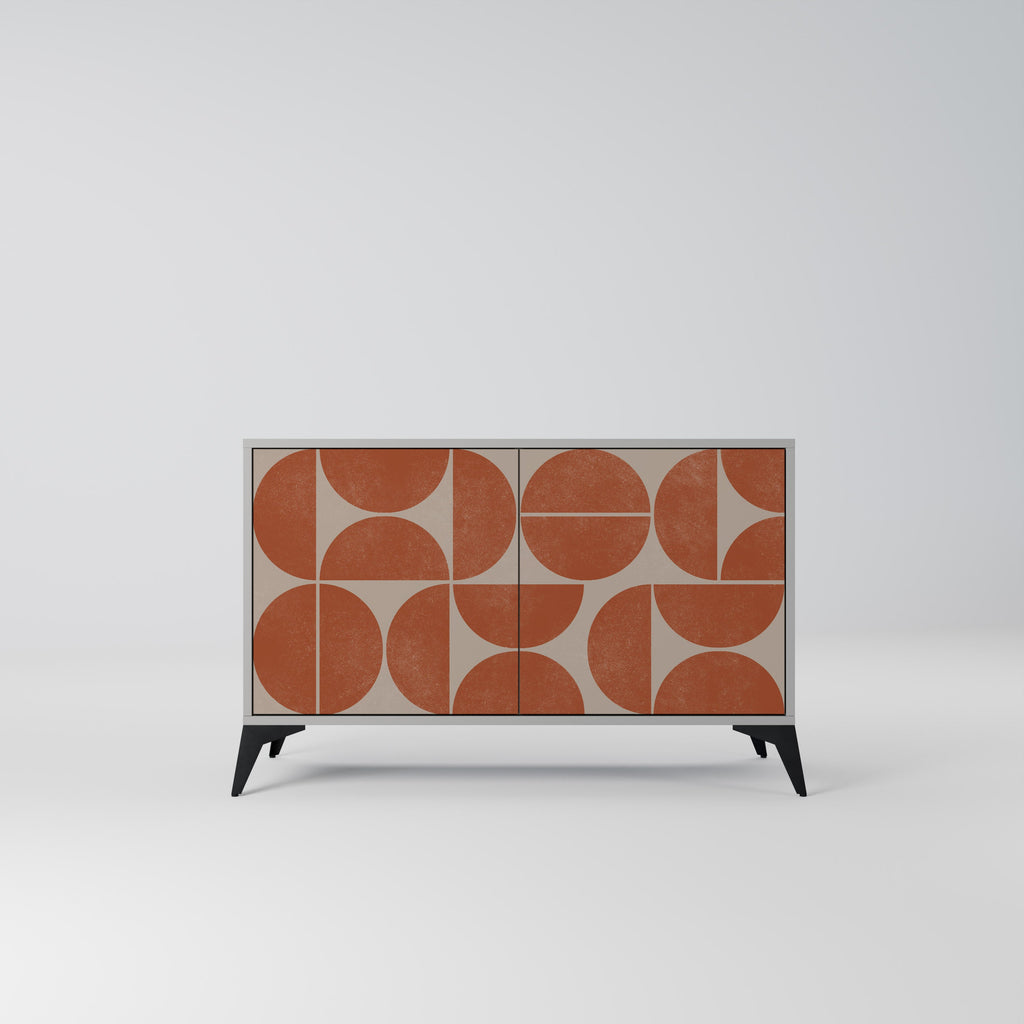 Buffet 2 portes REPETITION COMPULSION en finition grise