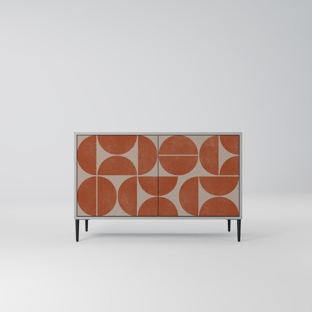 Buffet 2 portes REPETITION COMPULSION en finition grise