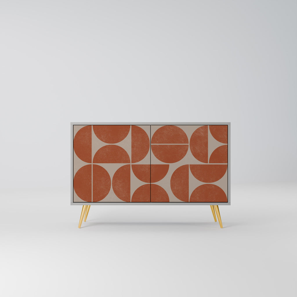 Buffet 2 portes REPETITION COMPULSION en finition grise