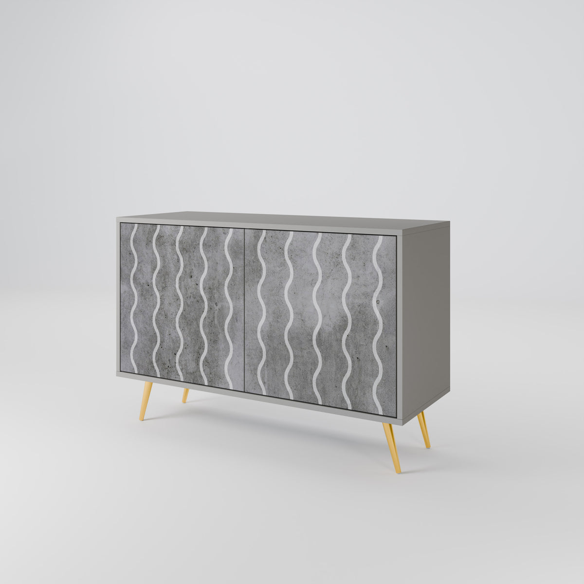 WAVES OF CONCRETE 2-Door Sideboard