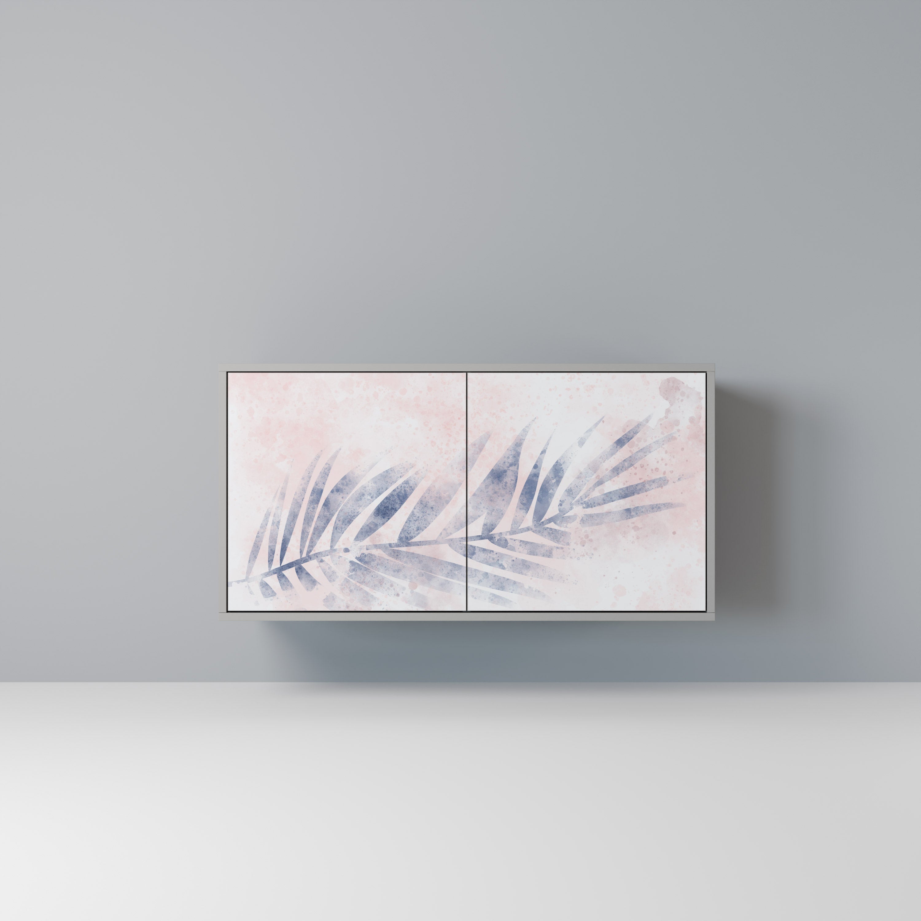 Buffet 2 portes TIMELESS FLOAT en finition grise