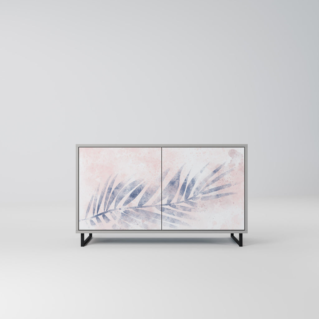 Buffet 2 portes TIMELESS FLOAT en finition grise