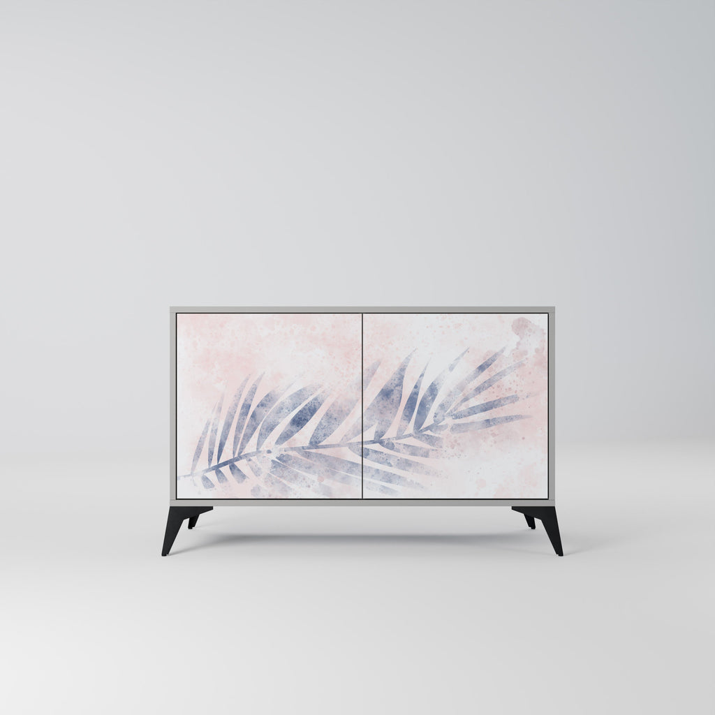 Buffet 2 portes TIMELESS FLOAT en finition grise