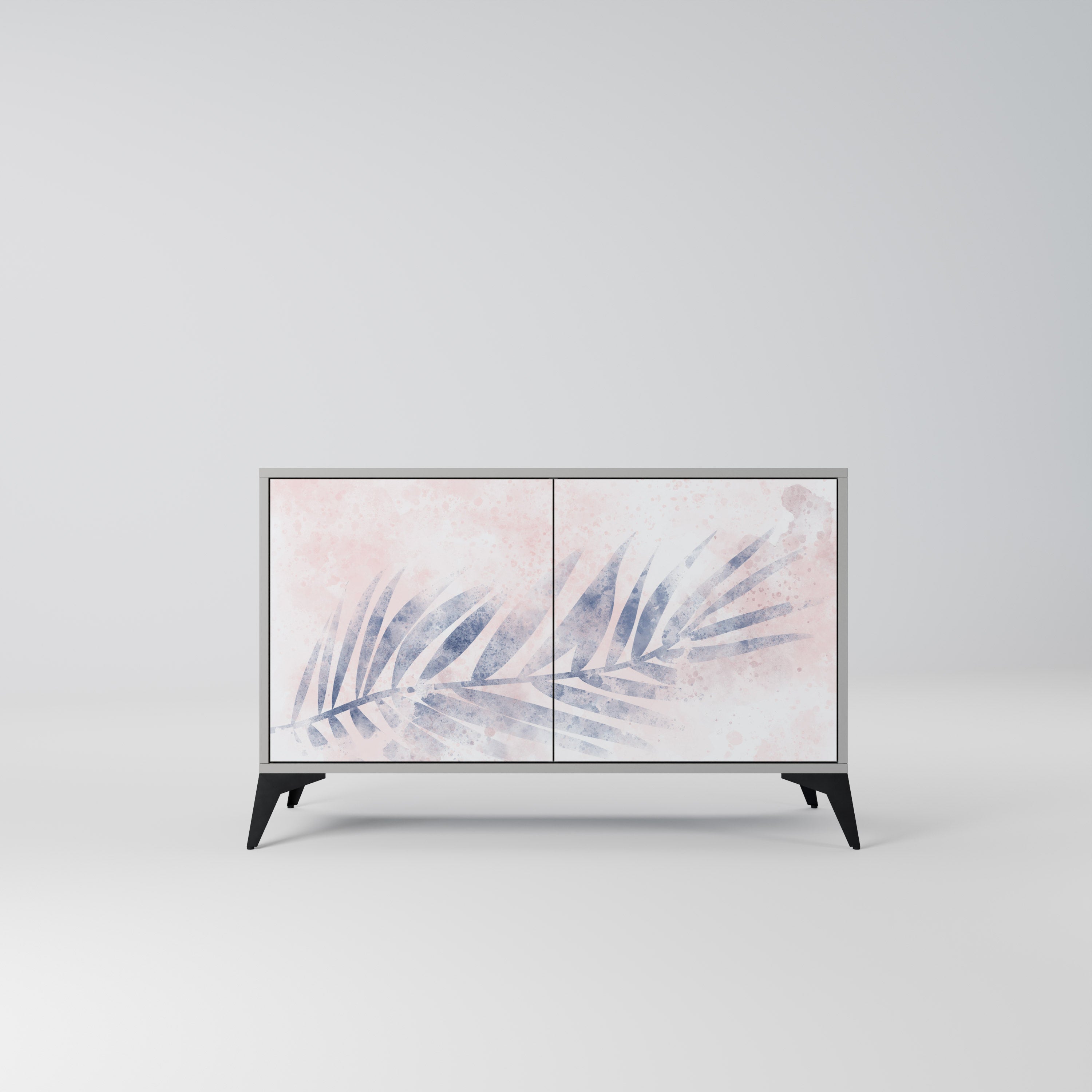 Buffet 2 portes TIMELESS FLOAT en finition grise