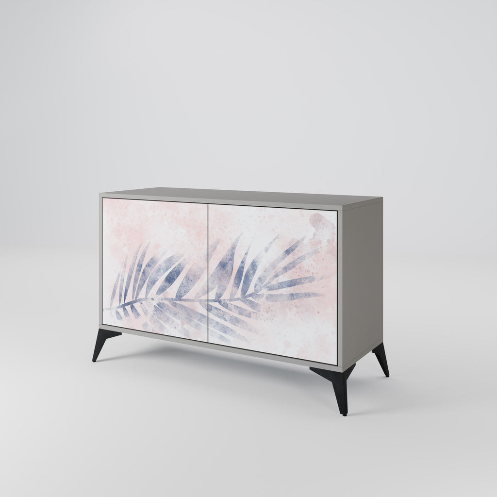 Buffet 2 portes TIMELESS FLOAT en finition grise