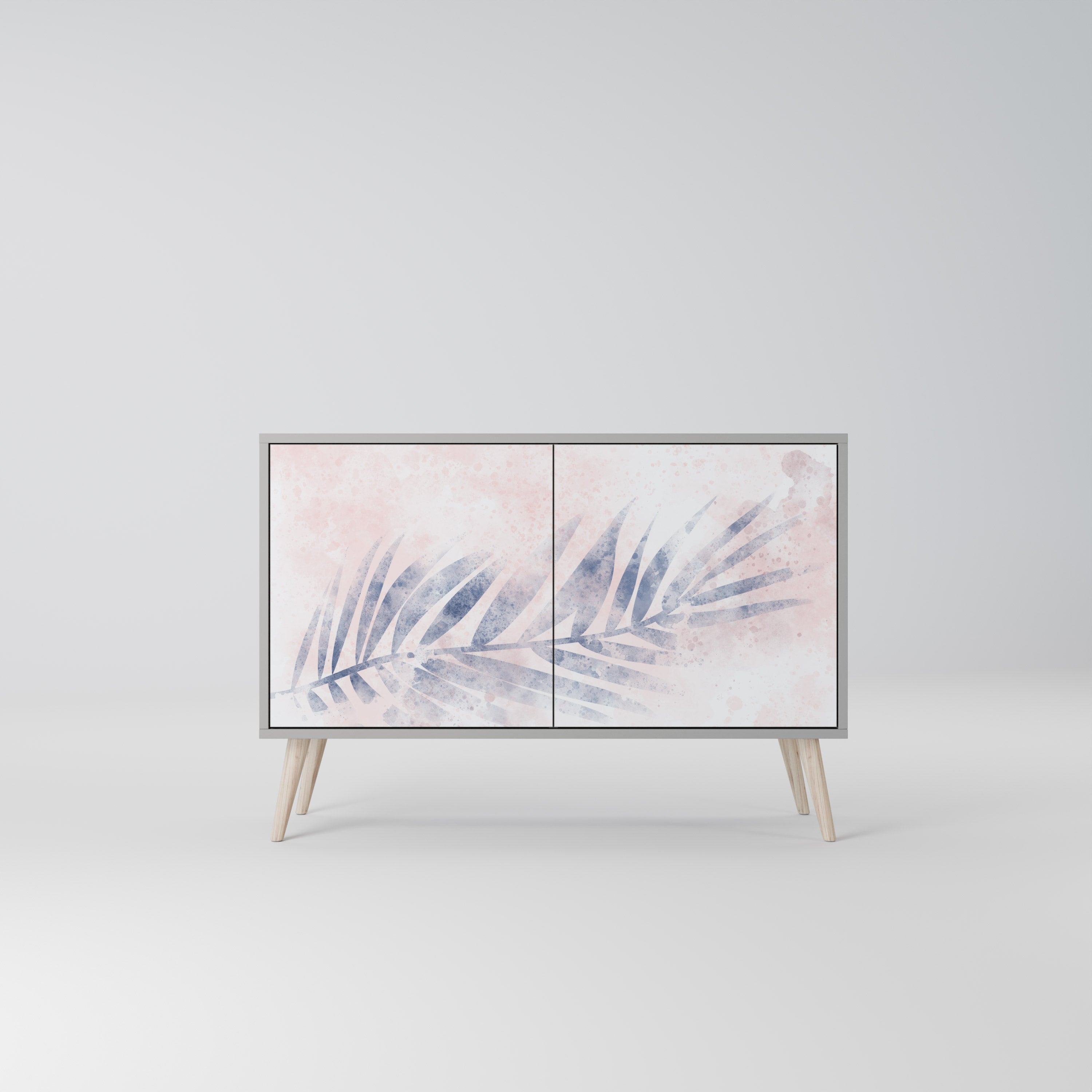 Buffet 2 portes TIMELESS FLOAT en finition grise