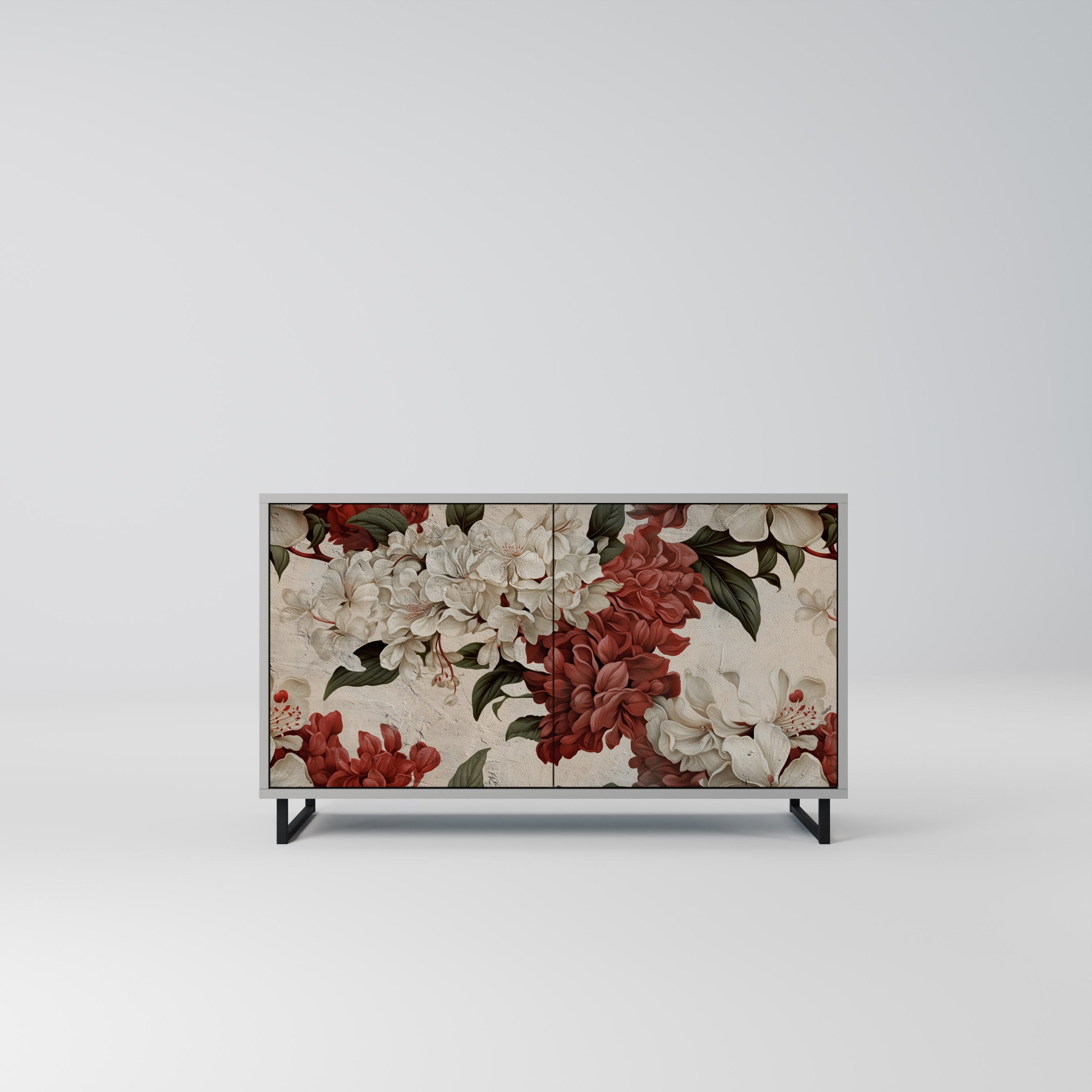 Buffet 2 portes EPHEMERAL DAYS en finition grise