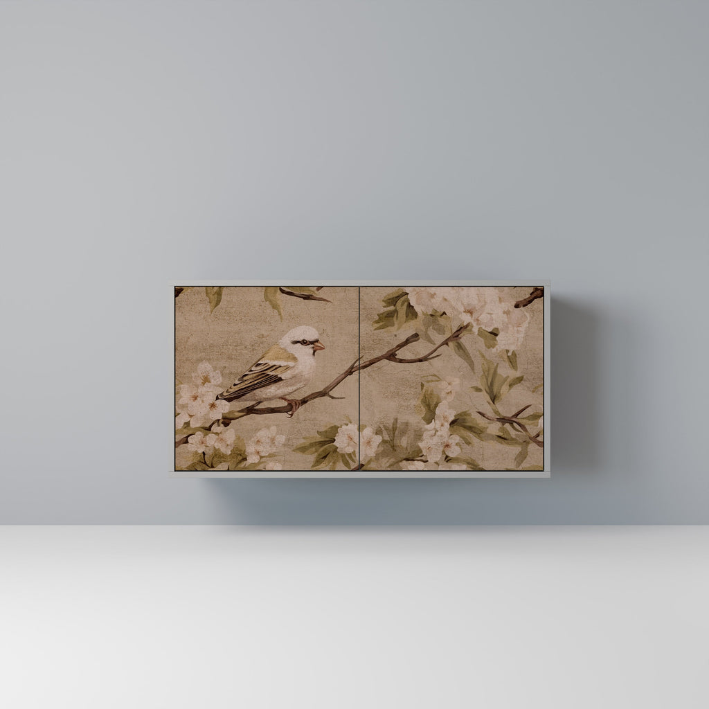 Buffet 2 portes PETAL DISTINGUISH finition grise