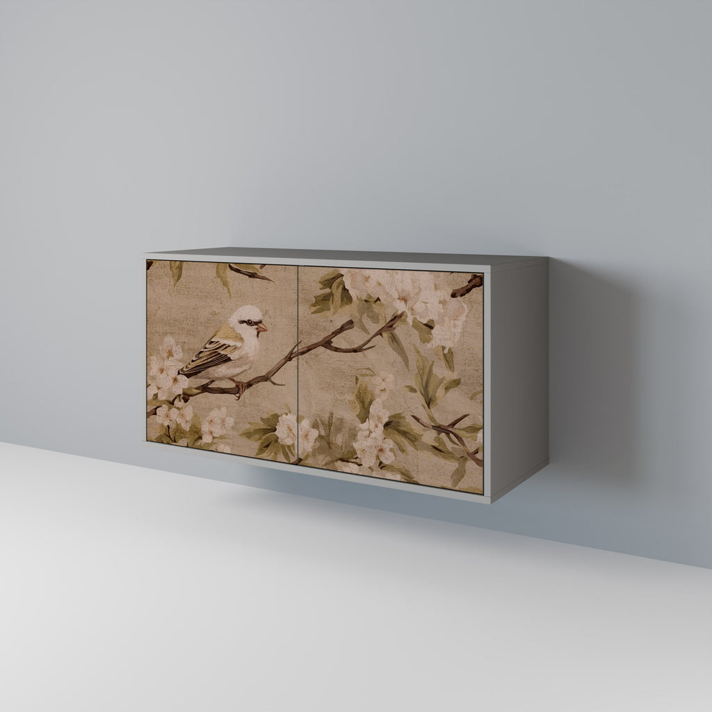 Buffet 2 portes PETAL DISTINGUISH finition grise