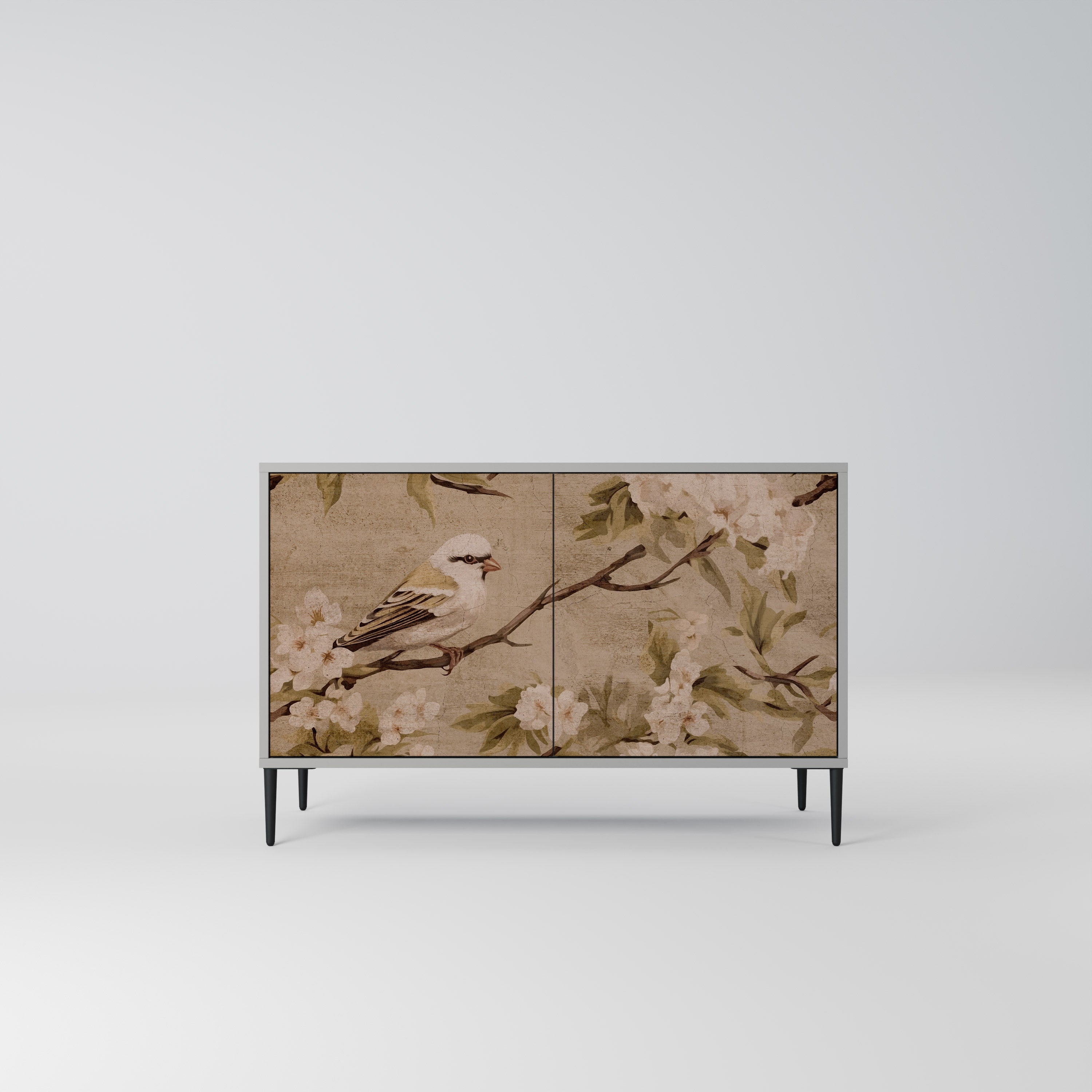 Buffet 2 portes PETAL DISTINGUISH finition grise