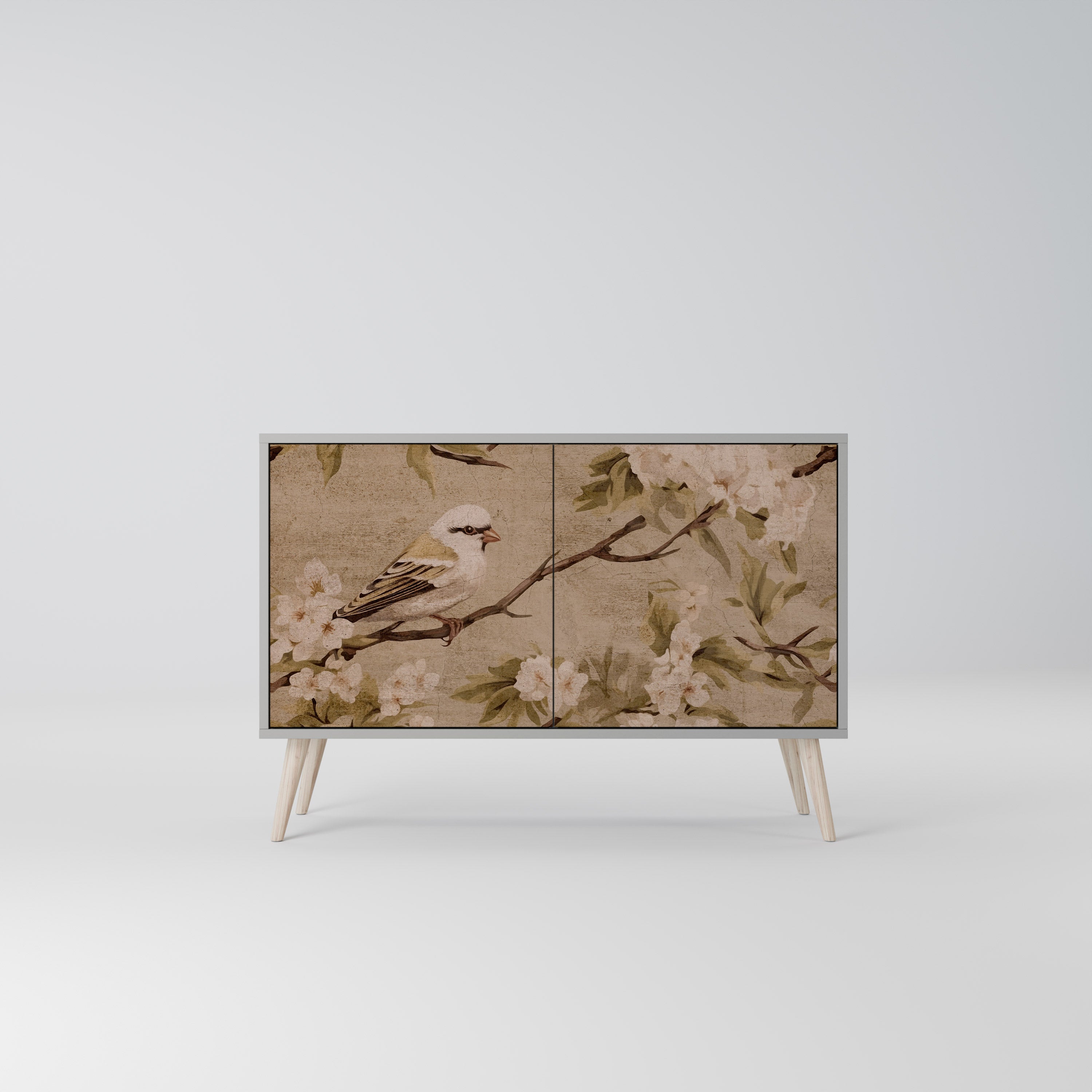 Buffet 2 portes PETAL DISTINGUISH finition grise